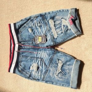 Born-Fly Distressed Shorts
